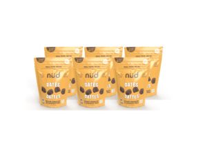 NUD Chocolate Covered Dates, 6 pack